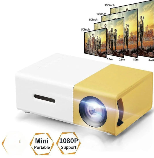 Mini Projector™ 📽️✨ | HD Portable Cinema | Wireless Screen Cast | Home Theater Anywhere