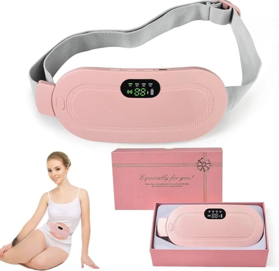 Periods Relief Massager™ 🌸💆‍♀️ | Smart Heating & Vibration | Portable Menstrual Pain Comfort