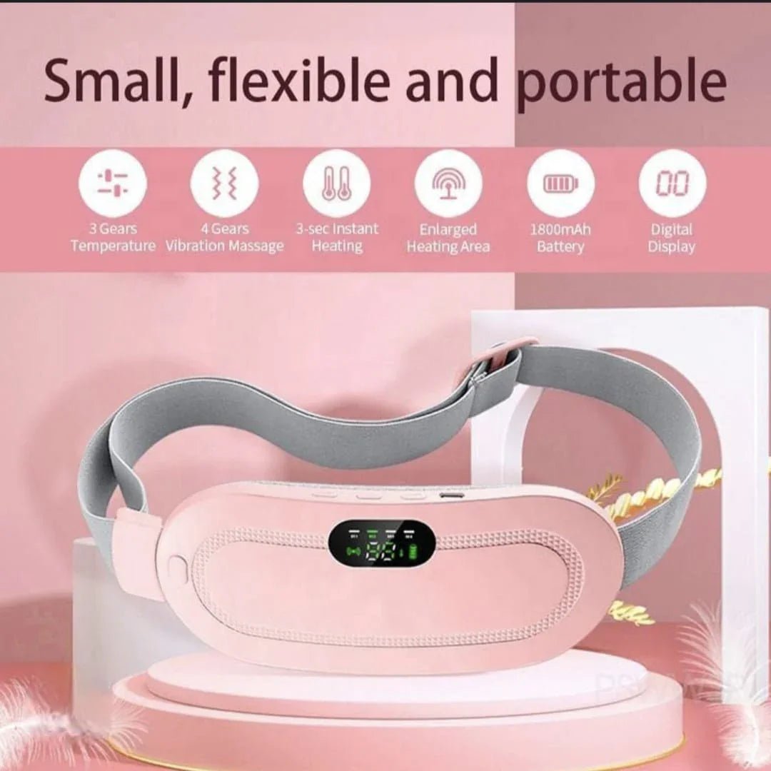 Periods Relief Massager™ 🌸💆‍♀️ | Smart Heating & Vibration | Portable Menstrual Pain Comfort