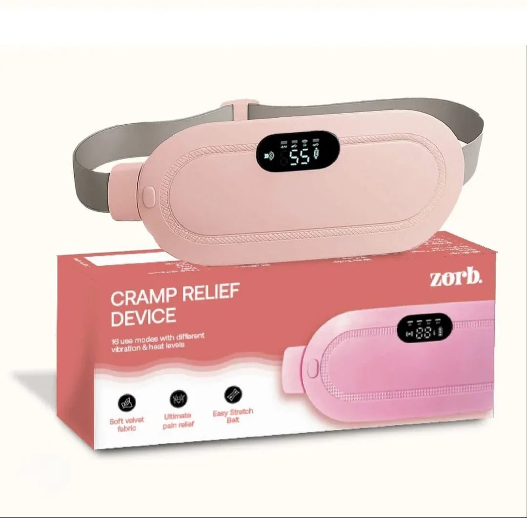 Periods Relief Massager™ 🌸💆‍♀️ | Smart Heating & Vibration | Portable Menstrual Pain Comfort